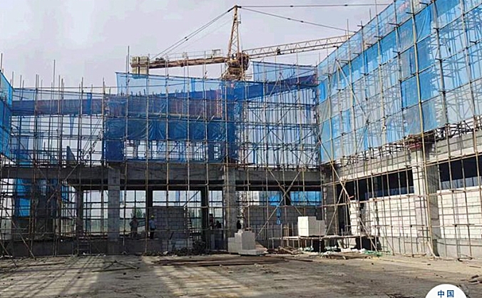 阿克苏机场二期改扩建空管工程空管工作区主体顺利封顶