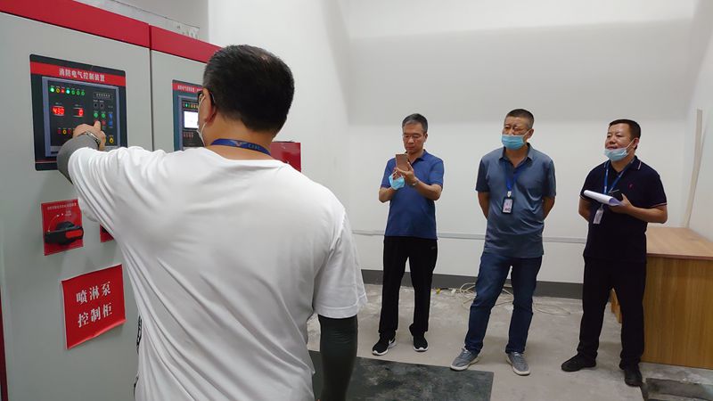 河北空管分局消防监控室组织开展消防联动测试
