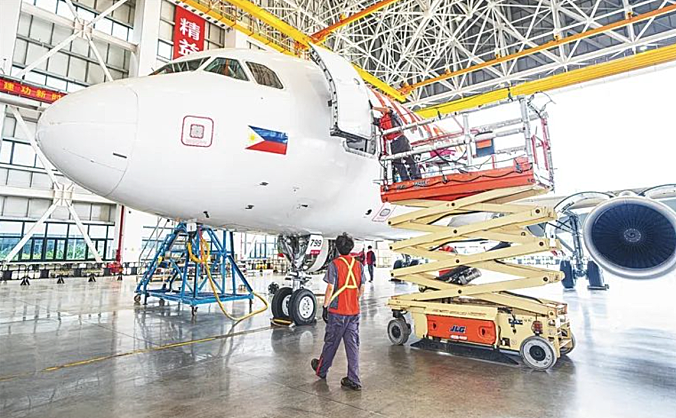 海口空港综合保税区首单境外飞机维修业务正式启动