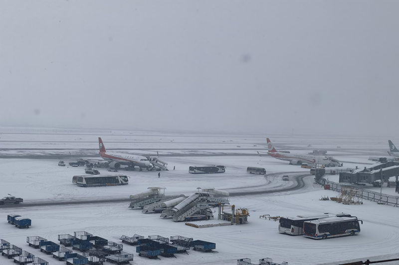 黑龙江空管分局气象台预报室圆满完成降雪复杂天气保障