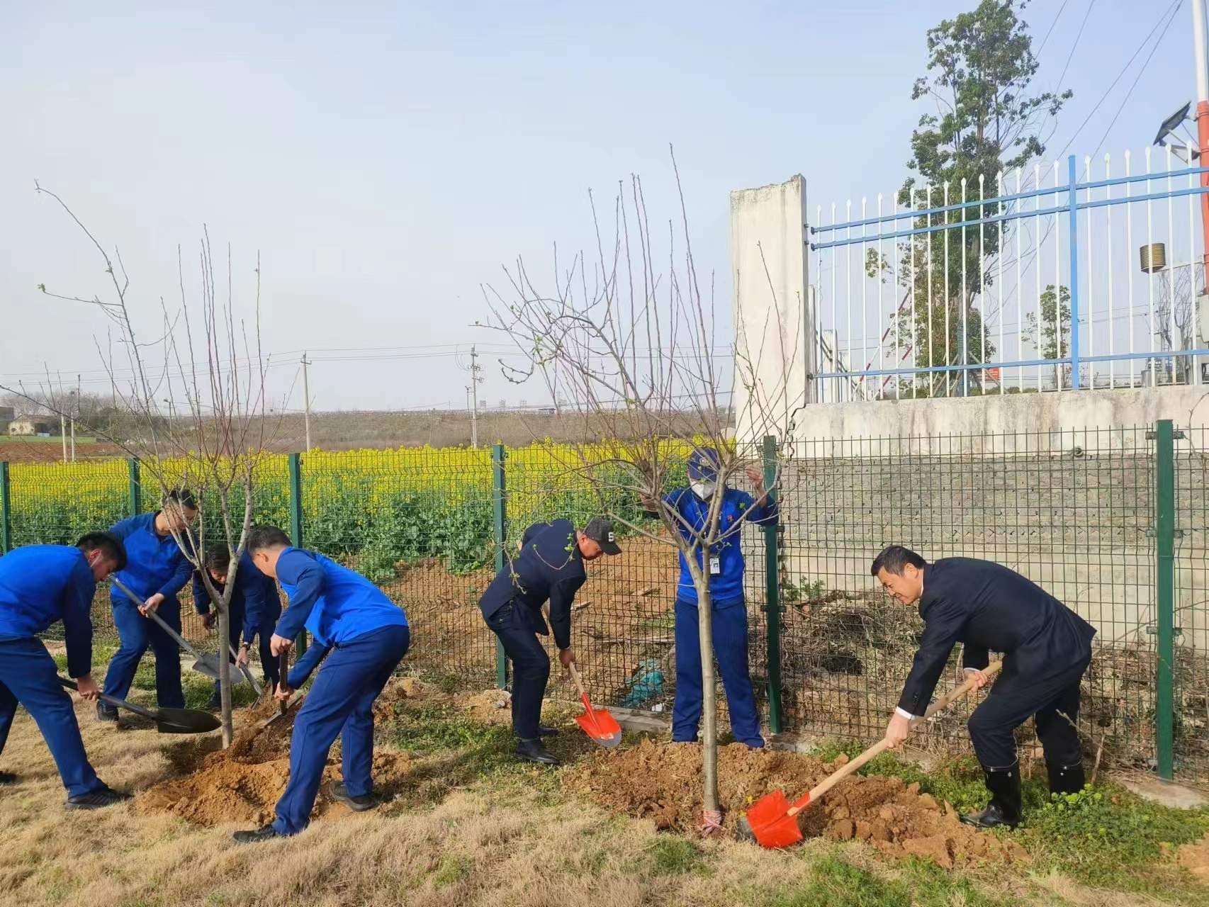 襄阳机场开展植树活动