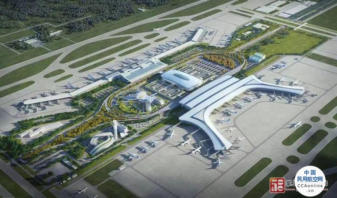 长乐机场二期T2航站楼下月进场施工