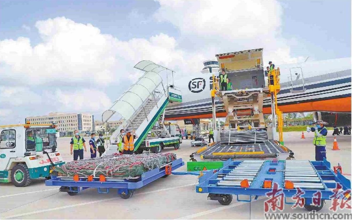 湛江吴川机场首次保障波音757全货机航班
