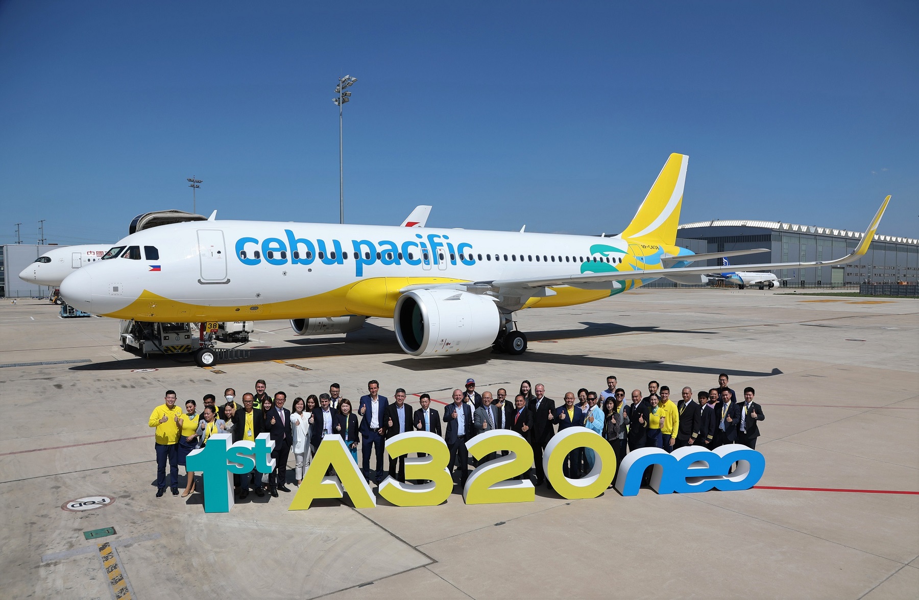 宿务太平洋航空接收其首架空中客车亚洲总装线总装A320neo飞机