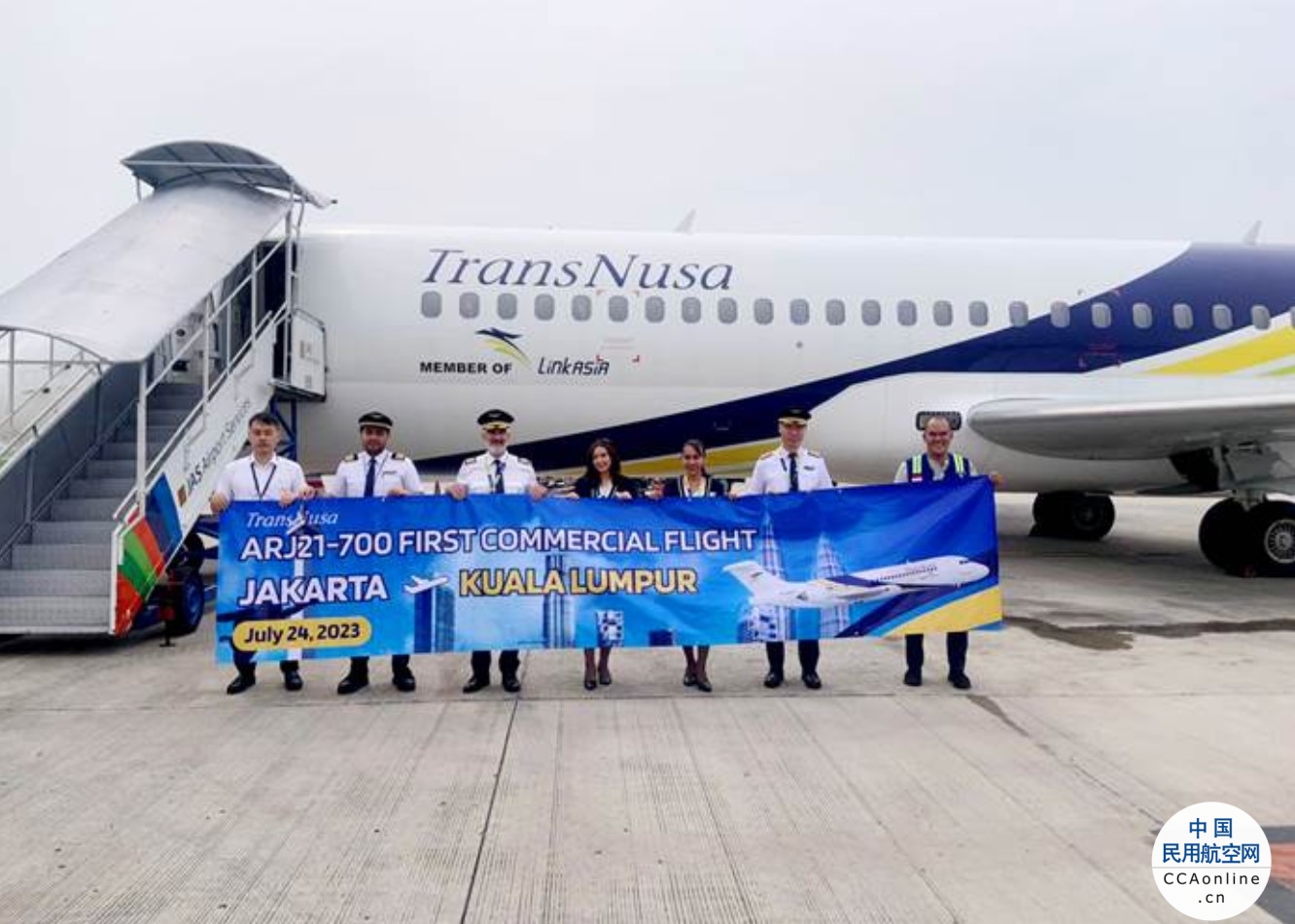 印尼翎亚航空ARJ21客机首次投入国际航班运营