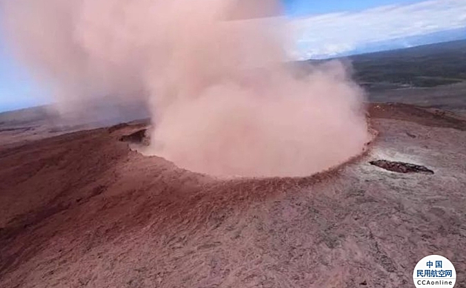 夏威夷基拉韦火山今年第三度喷发 “红色”航空预警发布
