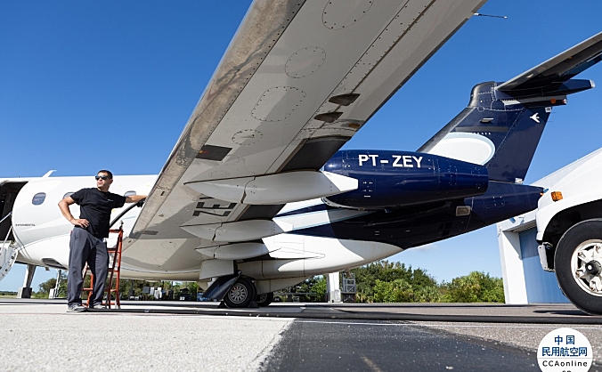 巴航工业飞鸿300E公务机和领航600公务机完成100%可持续航空燃料飞行测试