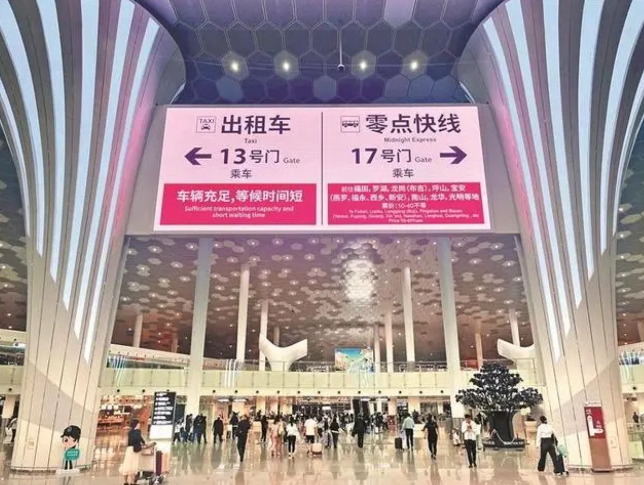 深圳机场“零点快线”实现通宵运营