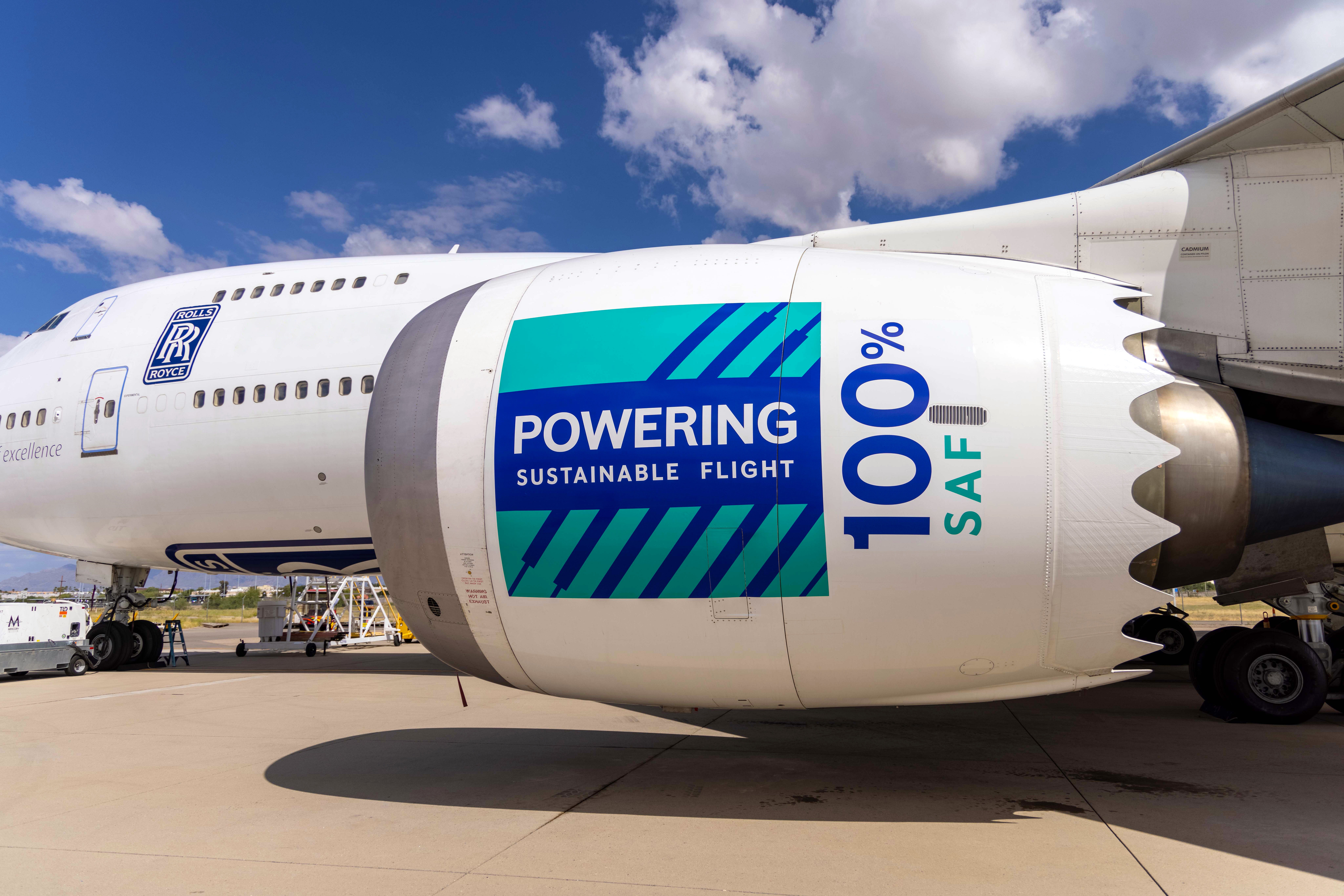 罗尔斯-罗伊斯成功完成100%可持续航空燃料测试项目