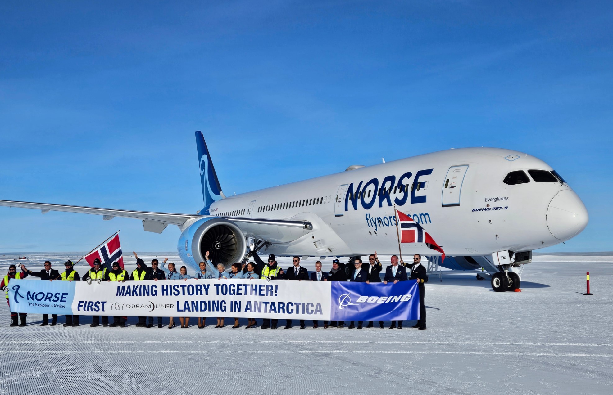 波音787 梦想飞机首次降落南极