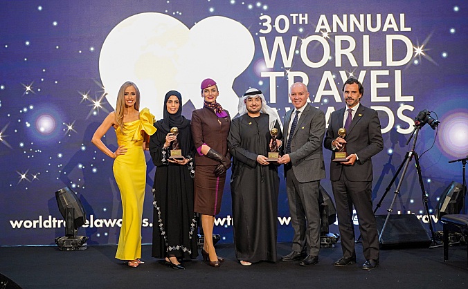 阿提哈德航空在2023年世界旅游大奖颁奖典礼上荣膺三项大奖