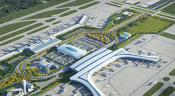 长乐机场T2航站楼地下结构完工