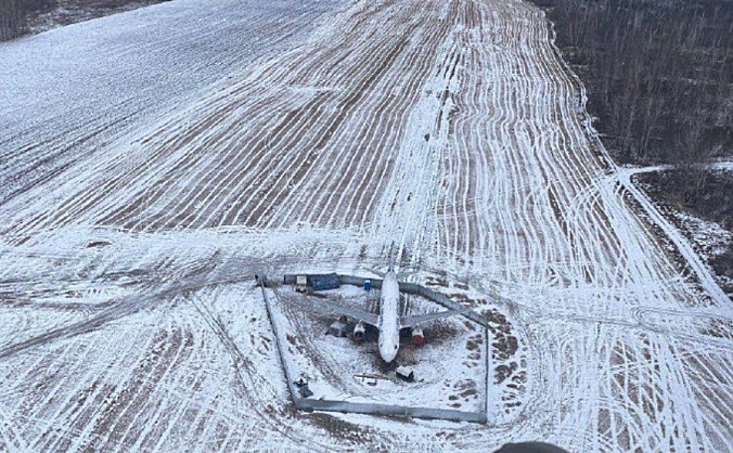 乌拉尔航空农田迫降航班将被就地拆解