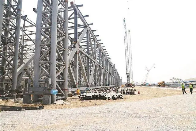 厦门太古翔安机场维修基地1号机库钢结构施工预计7月完成