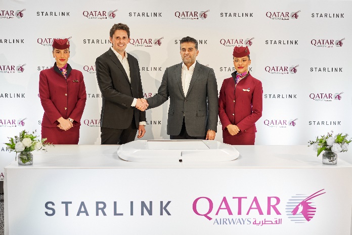 卡塔尔航空成为中东及北非地区首家提供免费星链（Starlink）机上Wi-Fi服务的航空公司