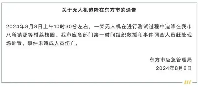 “海南東方市一飛機墜落事件”詳情通報