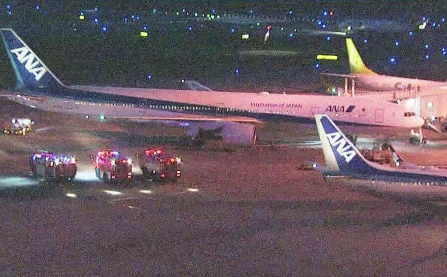 日本一客機起飛前機體冒煙 未造成人員受傷