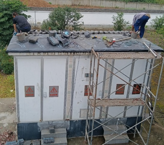 西南空管局技保中心通信监视室完成白沙发报台配电房防汛整改工作