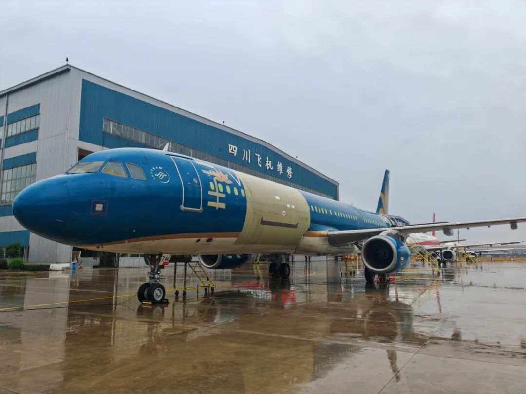 川维完成第二架空客A321飞机客改货改装工作