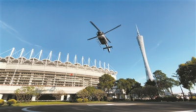 海心沙至白云机场首条低空航线开通