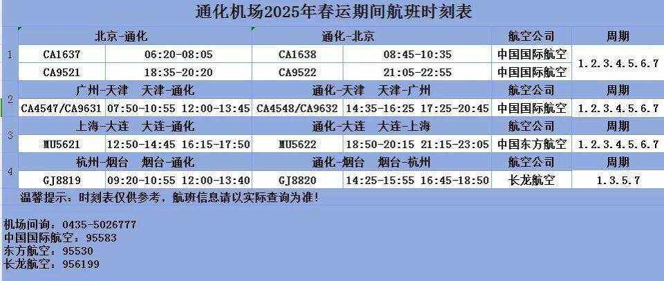 春運即將開啟，通化機場航線加密