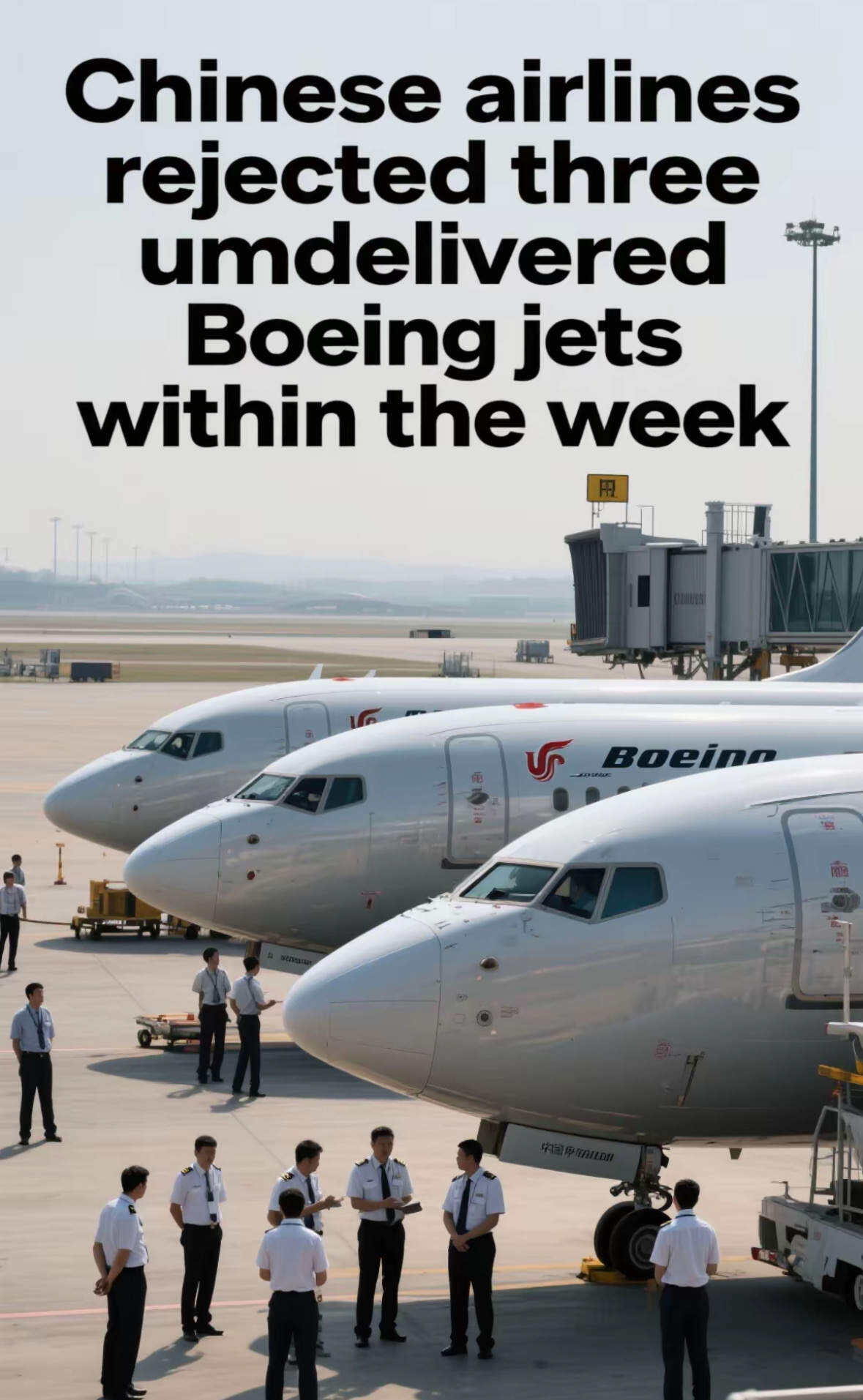 波音證實中國已停止接收波音飛機，第三架未交付飛機飛回美國