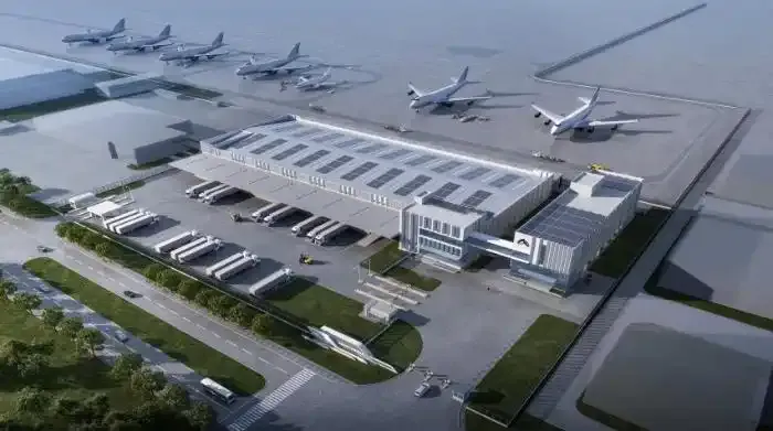 合肥机场东区国际货站扩建项目已完成主体结构施工