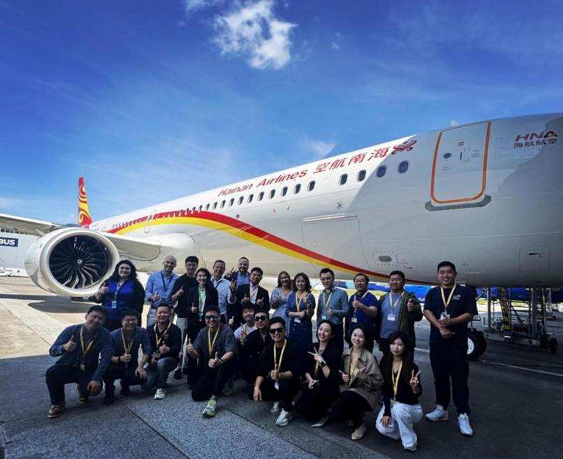 海南航空正式引进首架空客A321neo飞机