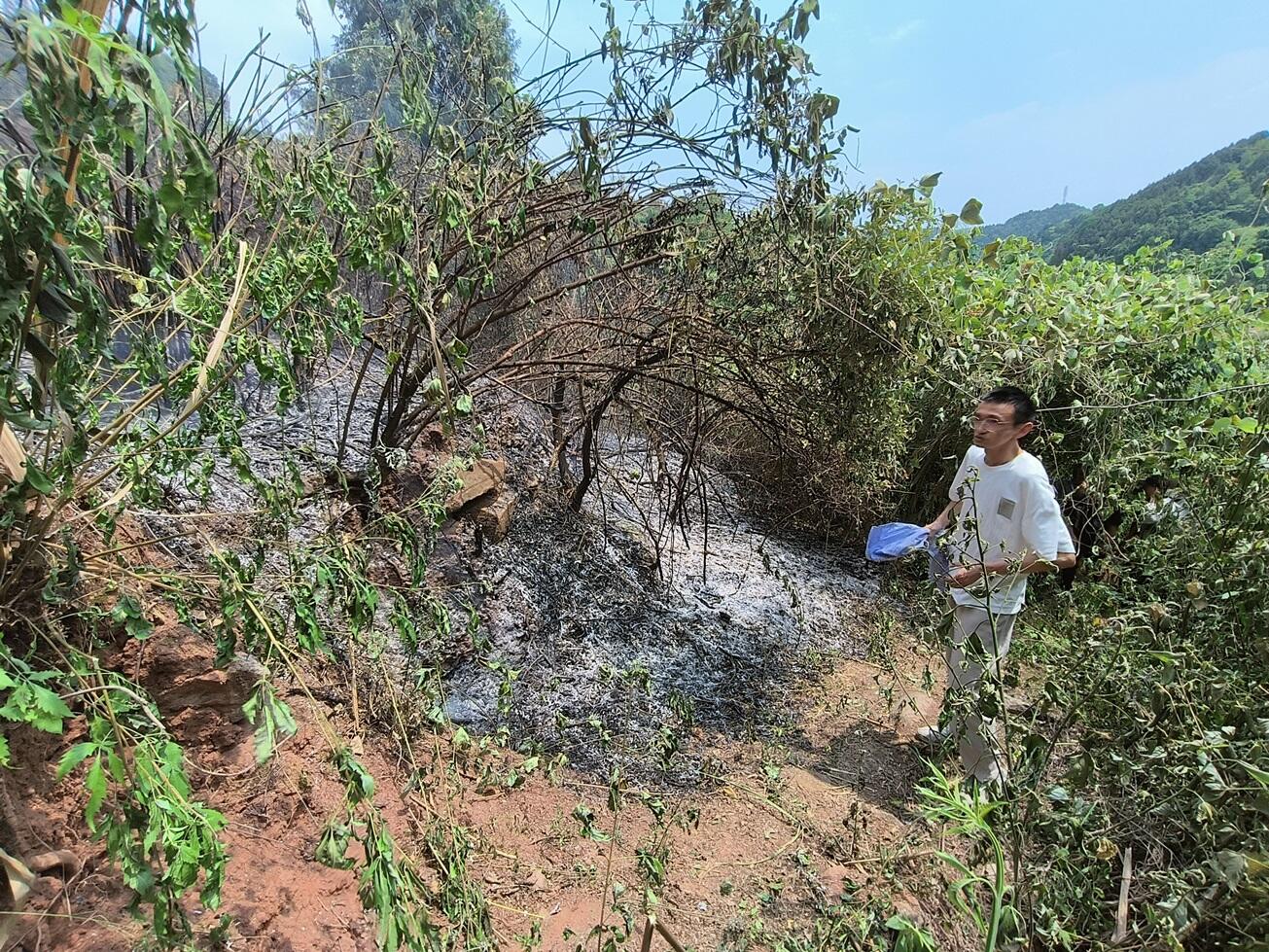 西南空管局空管公司维修分公司与地方政府部门联动处置竹篙导航台周边山火