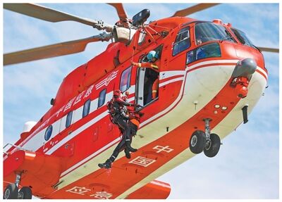 黑龙江大庆开展直升机空地协同救援训练