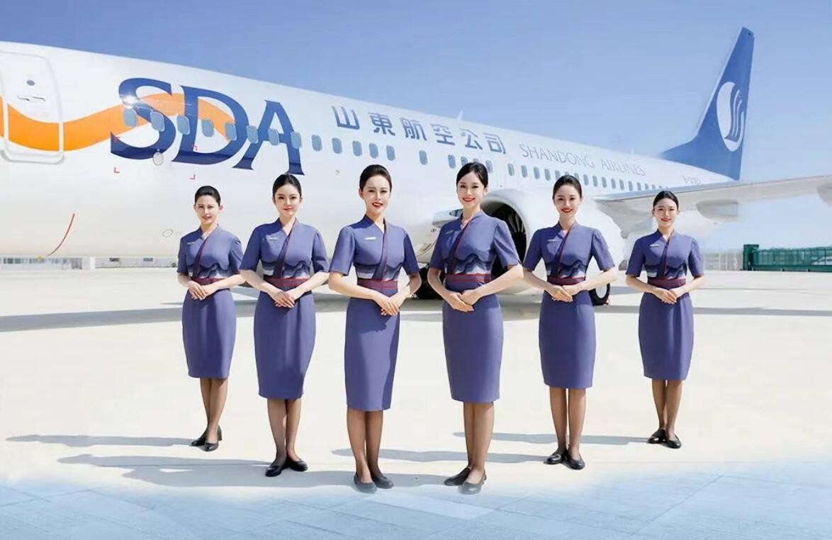 山航“青未了”空乘新制服惊艳亮相