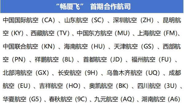 厦门机场推出跨航司行李免提服务