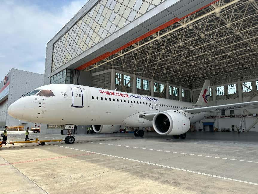 成都首次！C919国产大飞机在天府机场完成7A检工作