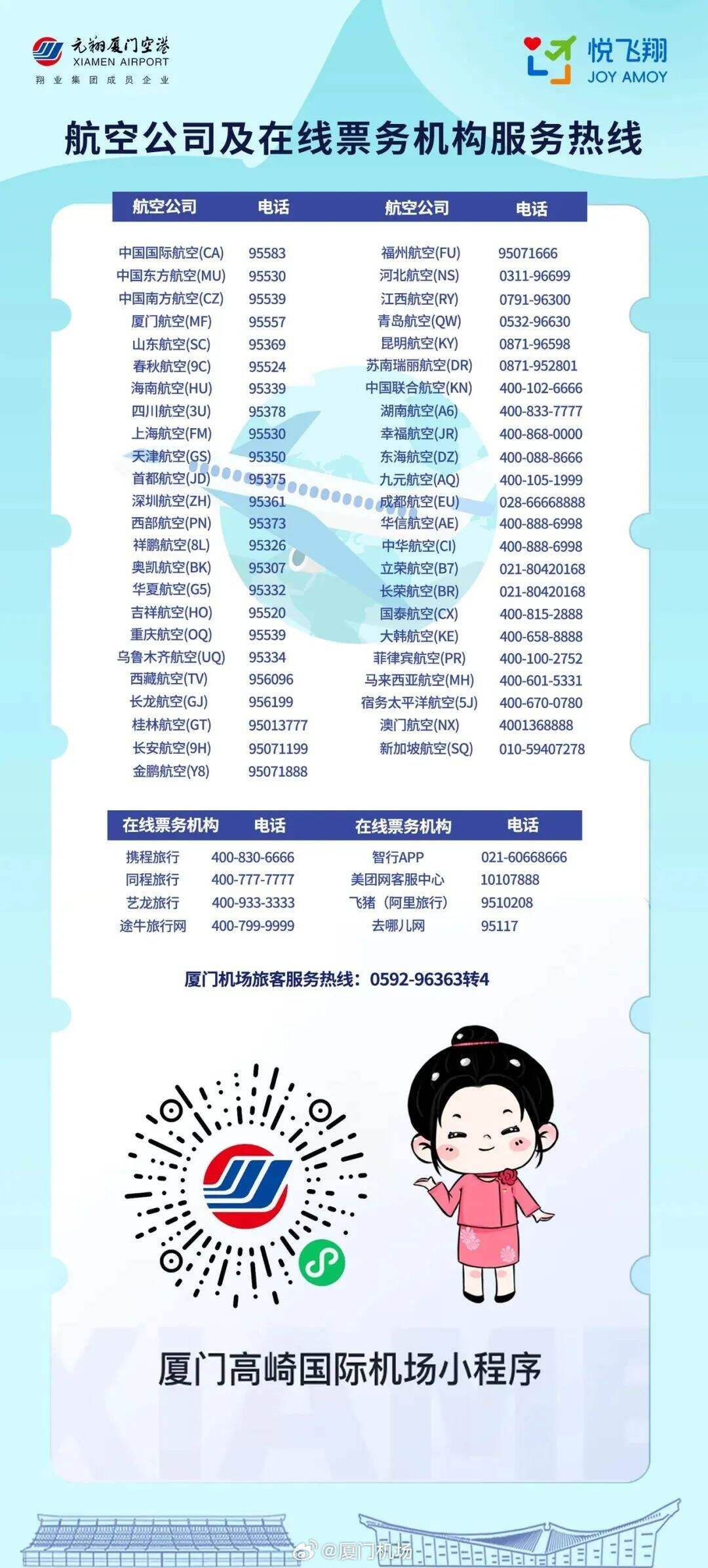 厦门机场恢复正常运行