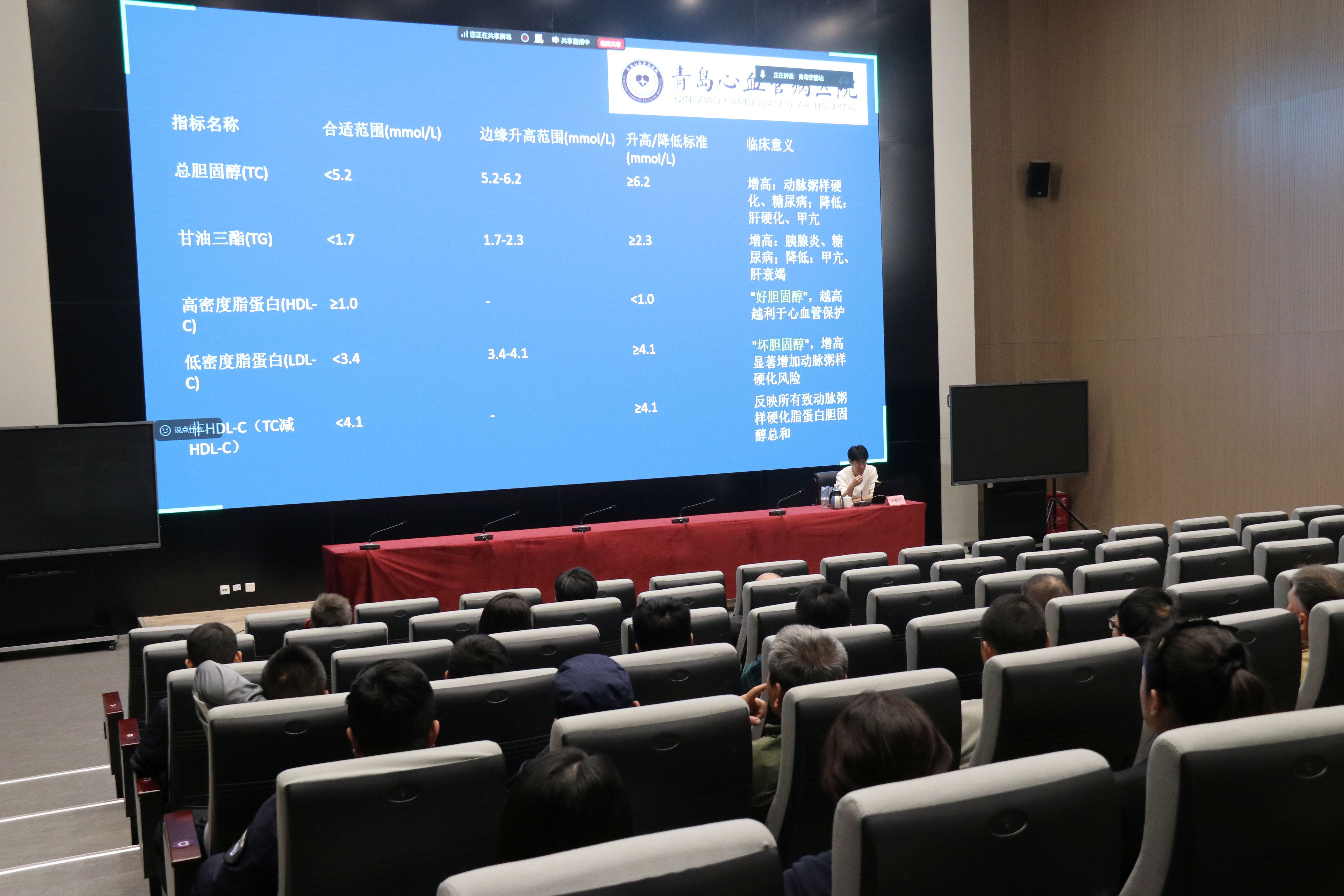 “为生命充电,为健康护航”——青岛空管站举办心脑血管健康知识讲座