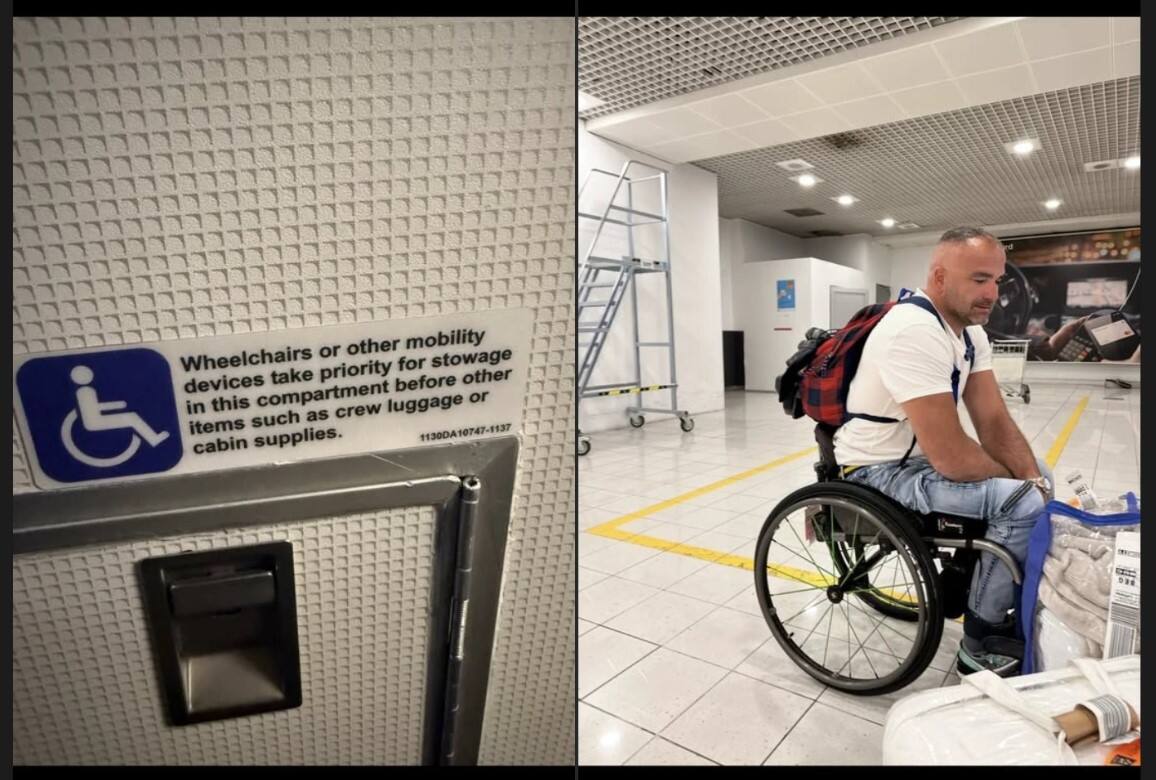 残疾旅客被空乘拒绝存放轮椅引争议