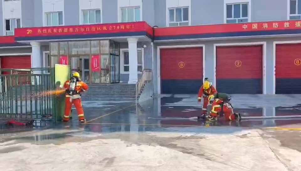 摩拳擦掌练精兵 布尔津喀纳斯机场积极备战消防救援竞赛