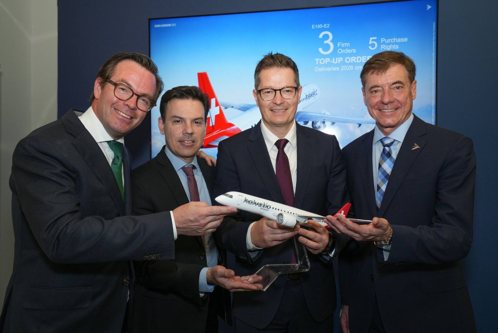 瑞士海尔维航空增购巴航工业E2飞机