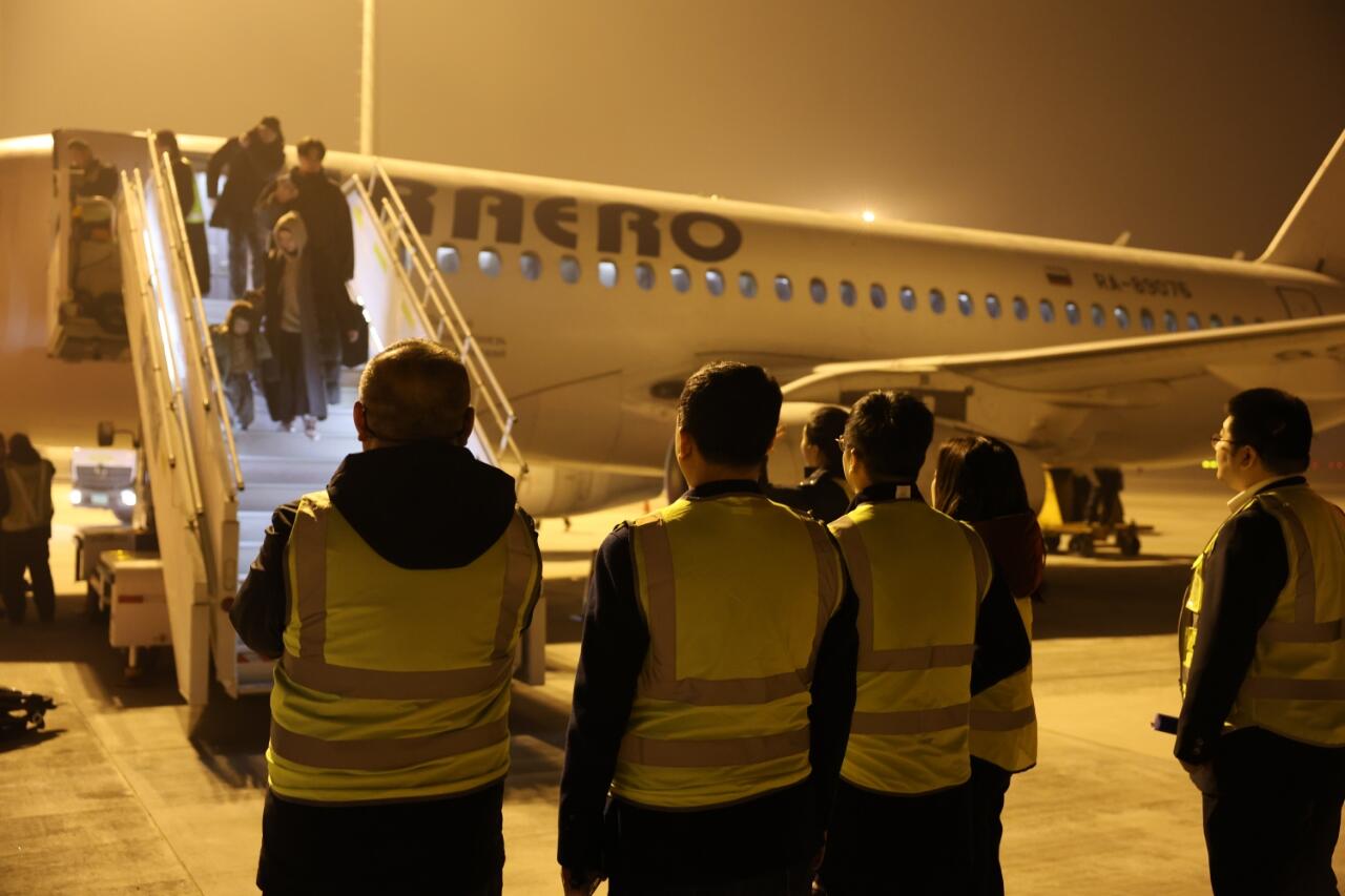 大兴机场迎来俄罗斯伊尔航空首航 中俄“双子城”再添空中通道