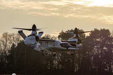 莱昂纳多完成新一代民用倾转旋翼机技术验证机首飞