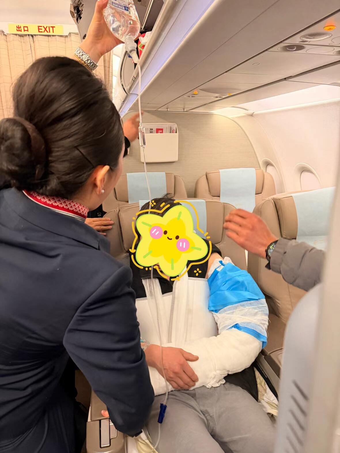 云端竞速护生命 东航MU2376航班紧急护航断肢旅客