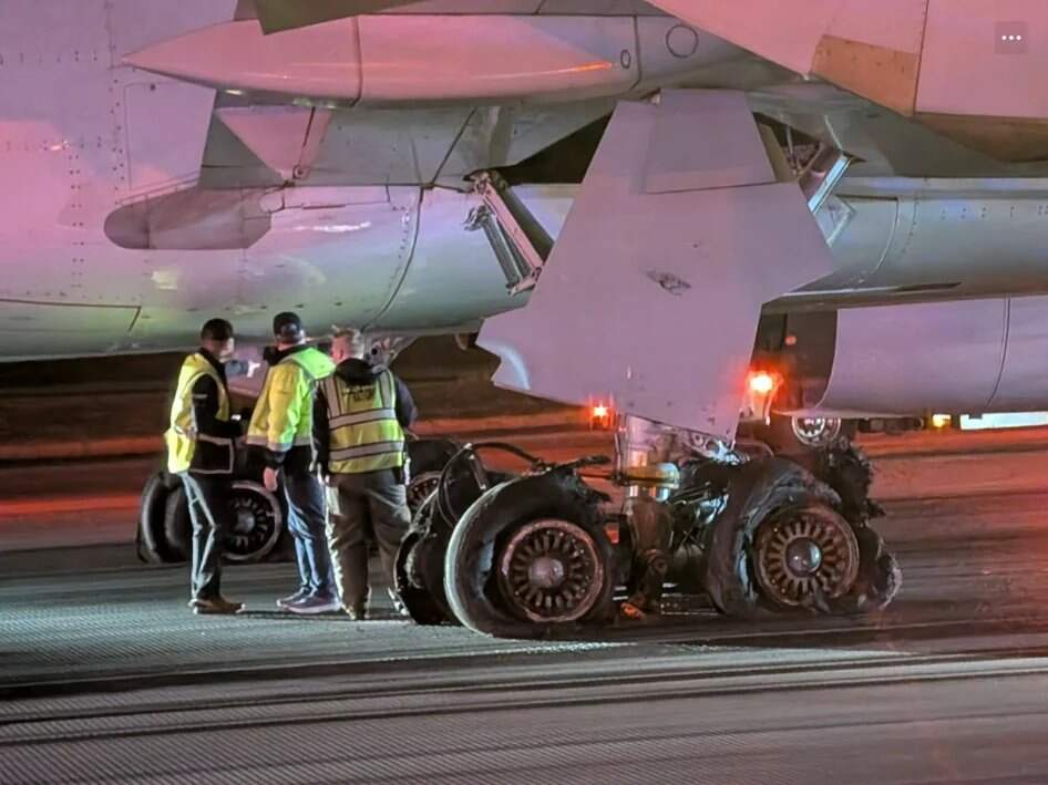 拉美航空一客机硬着陆 八胎全爆