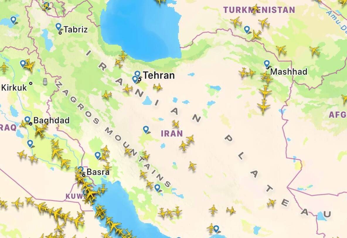 关闭约5小时后，伊朗领空重新开放