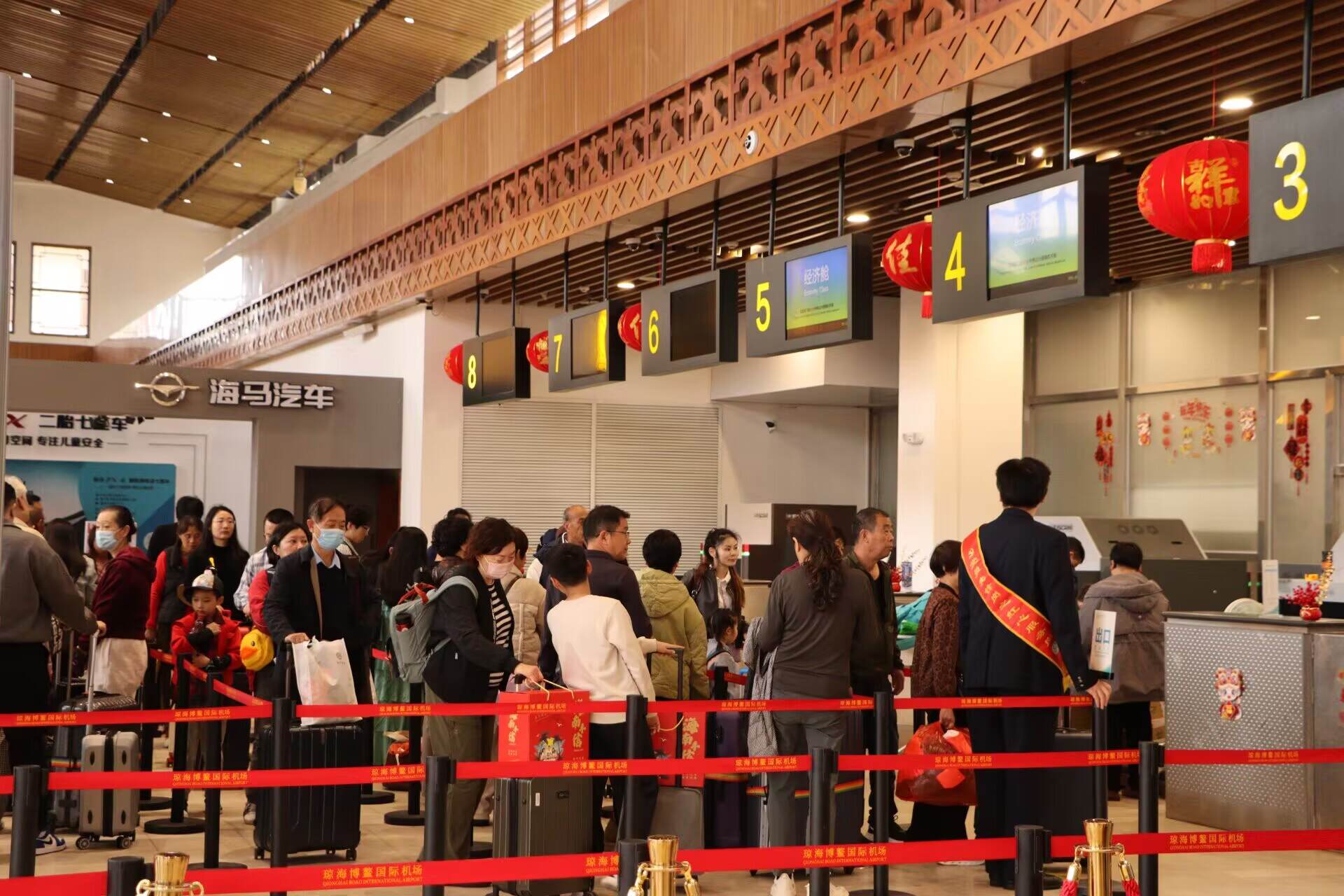 琼海博鳌机场发布春运加班计划 新增及加密10条热门航线