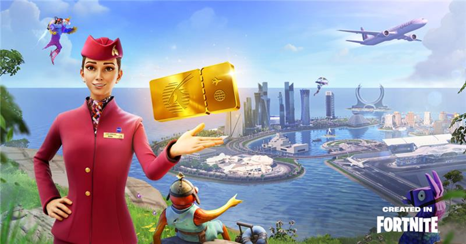 卡塔尔航空在《堡垒之夜》发布首个数字目的地 “QVerse Island”