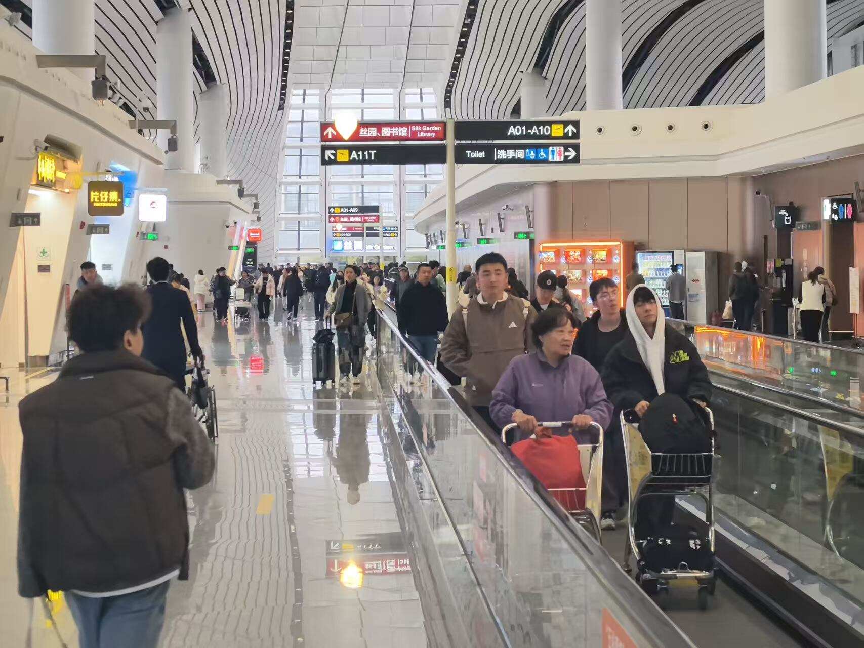 大兴机场今年客流量提前5天突破1000万人次大关