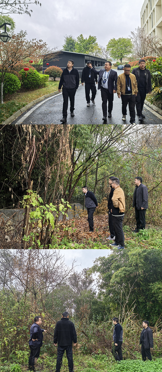 筑牢春季消防安全防线——西南空管局商务公司开展万安工作区除草专项勘察