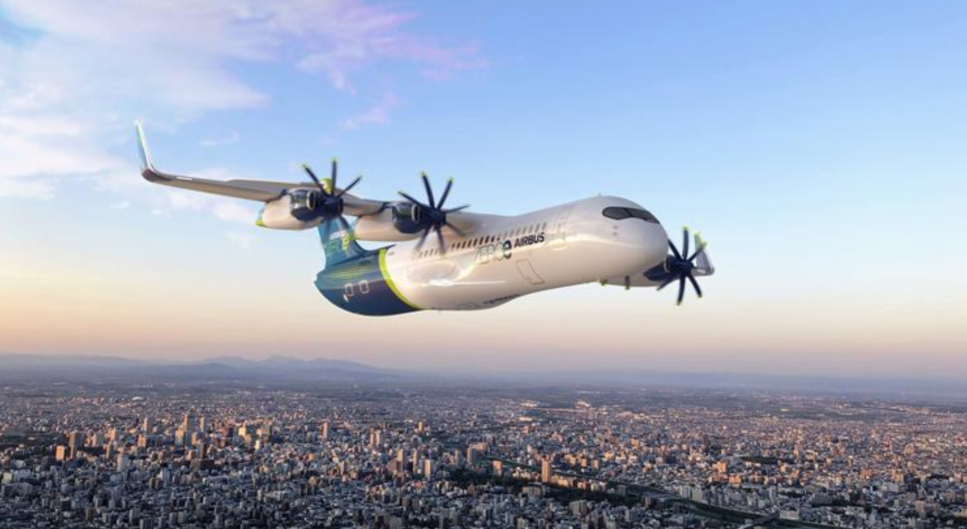 空客确认100座ZEROe氢燃料电池飞机概念的可行性