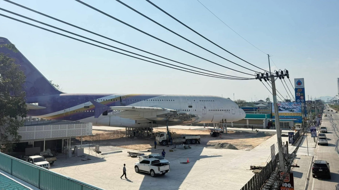 A380飞机被改造成泰国的旅游景点和娱乐场所