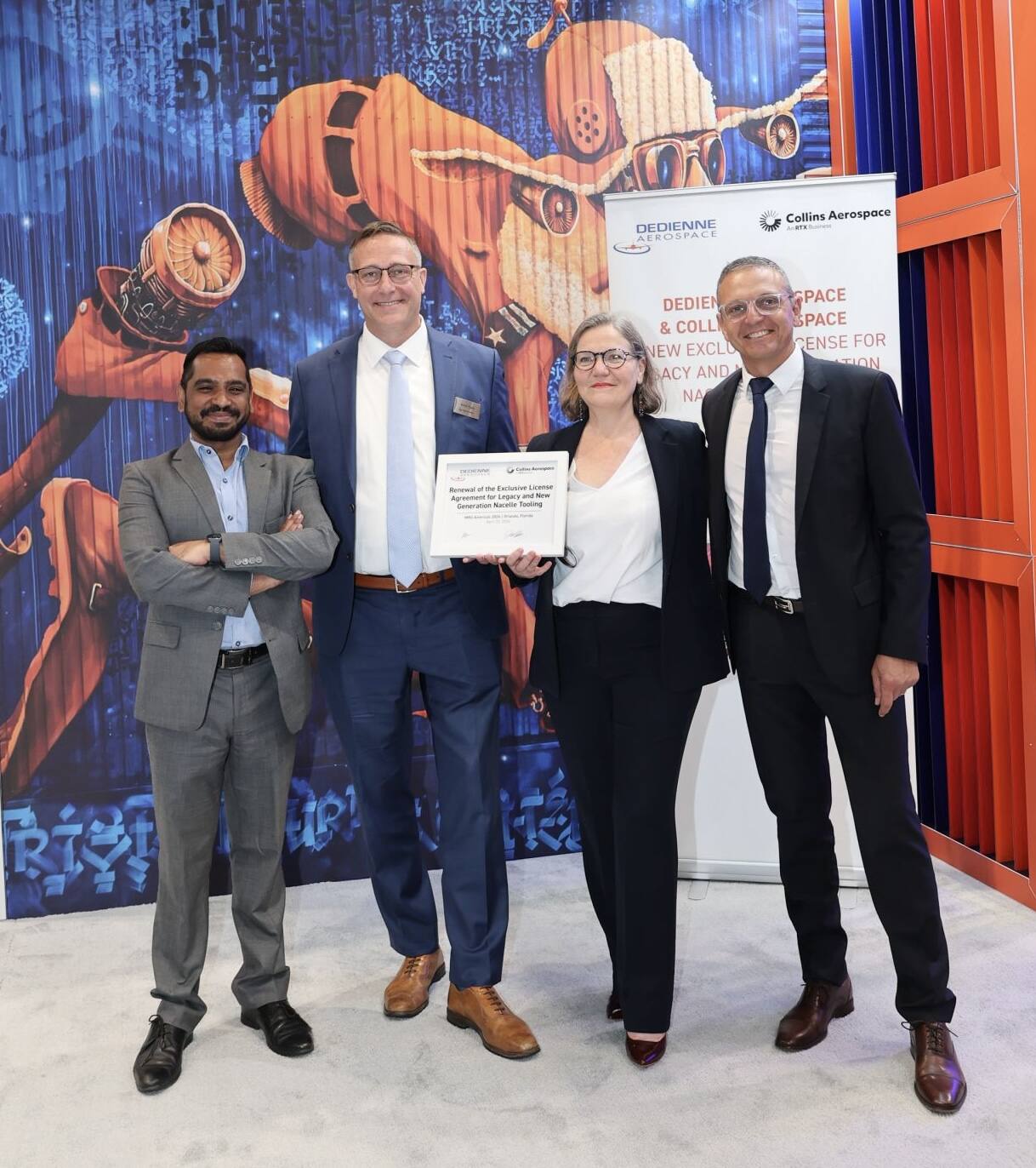 德定安航空与柯林斯（ Collins ）宇航续签独家许可协议，涵盖传统及新一代发动机短舱工装